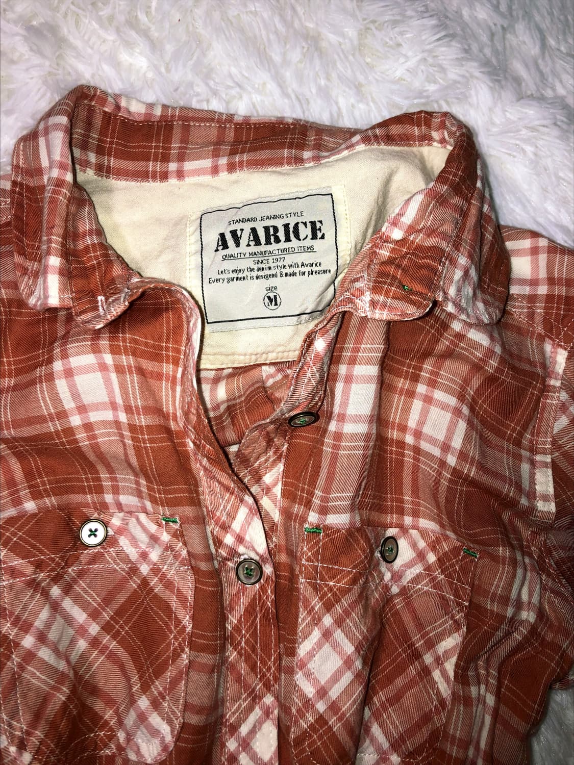 rose brown check shirt 상품이미지2