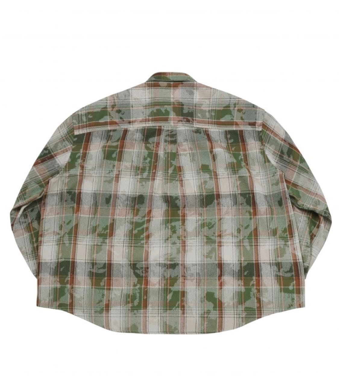 [L]MJD 오버사이즈드 체크셔츠 빈티지 그린 상품이미지2