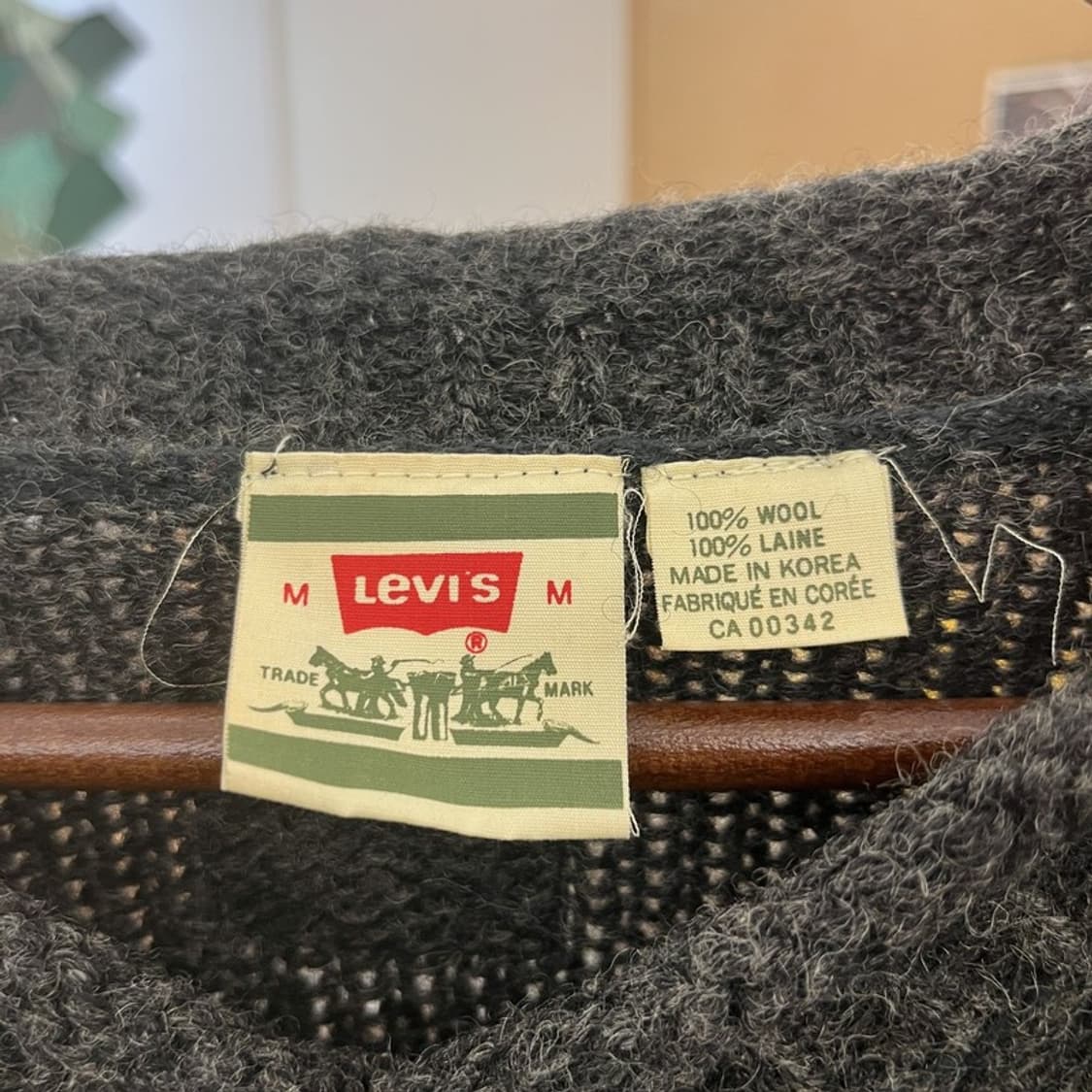 리바이스 빈티지 레트로 코지 스트라이프 울 니트 M C10380 상품이미지5