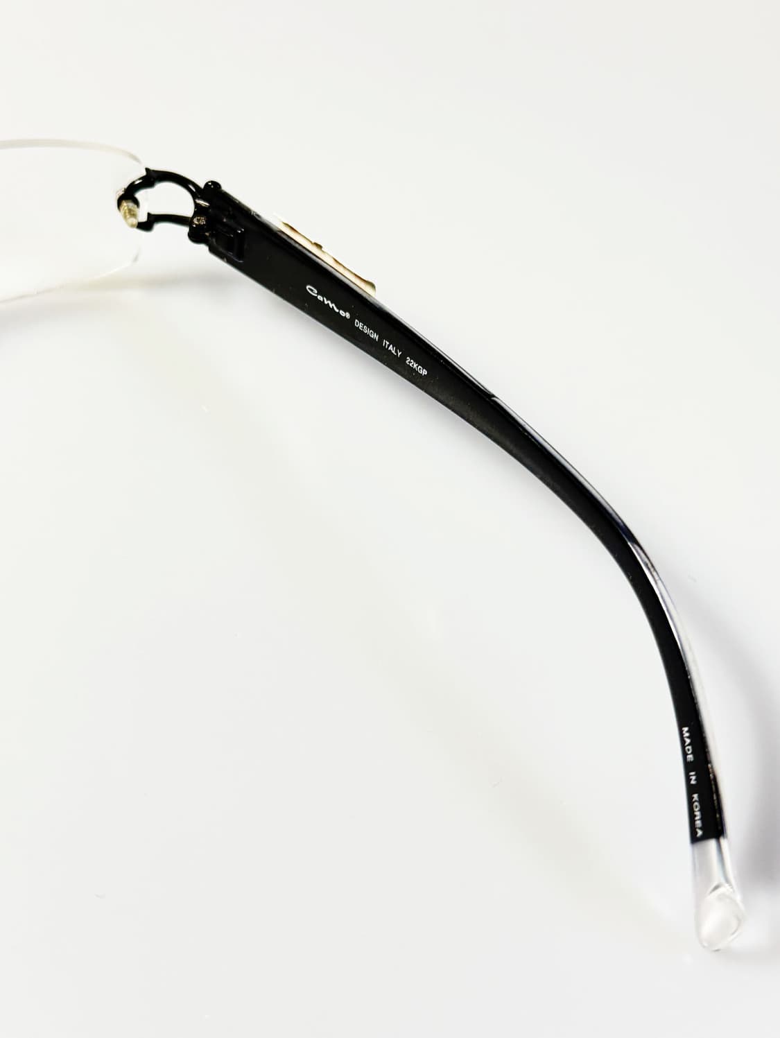 CAMO FASHION 무테 스퀘어 블랙메탈 빈티지 안경 상품이미지6