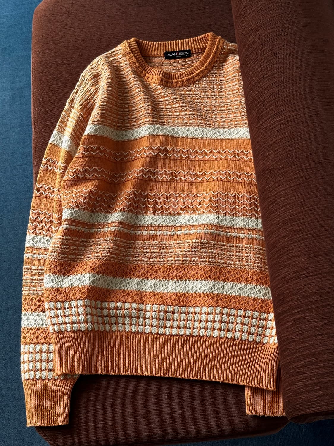 Multi patterned stitch crew neck knit 상품이미지7