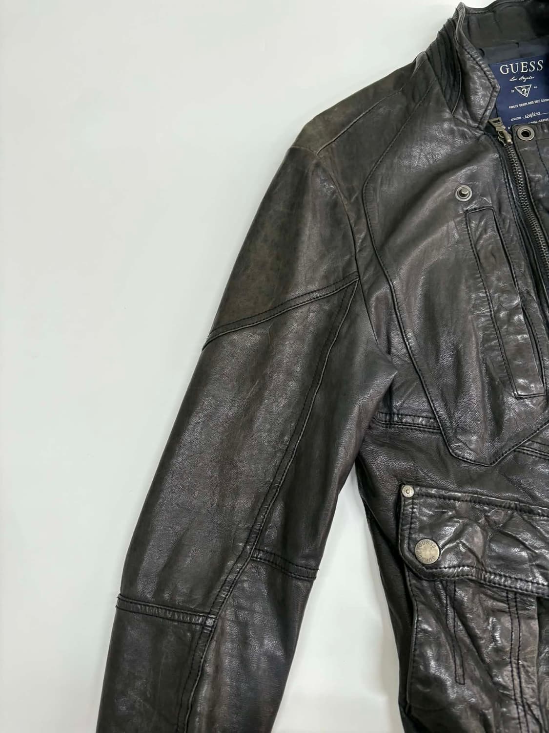 [M] 빈티지 게스 램스킨 유틸리티 자켓 상품이미지6