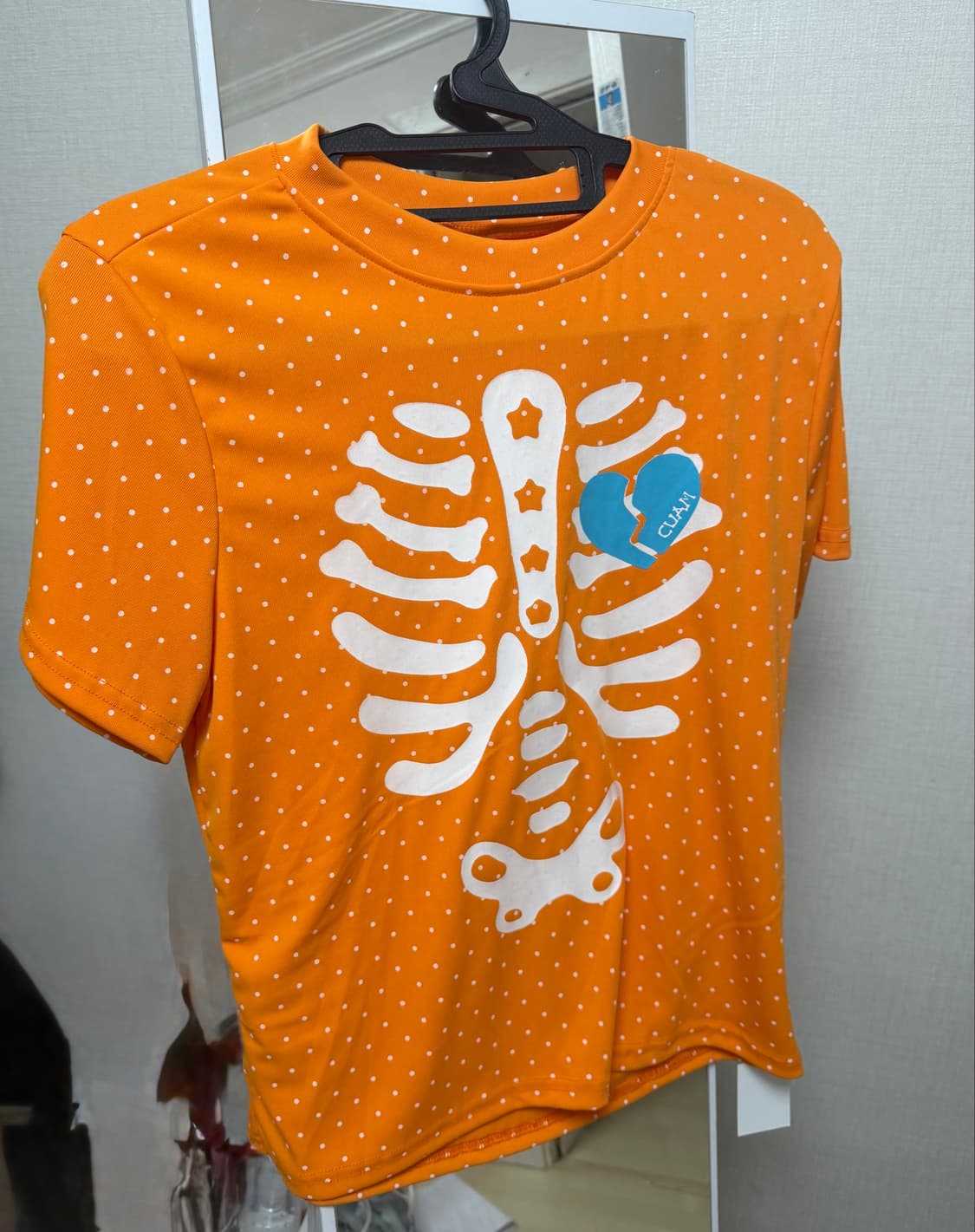 skeleton 도트 반팔 T-shirt vintage 상품이미지1
