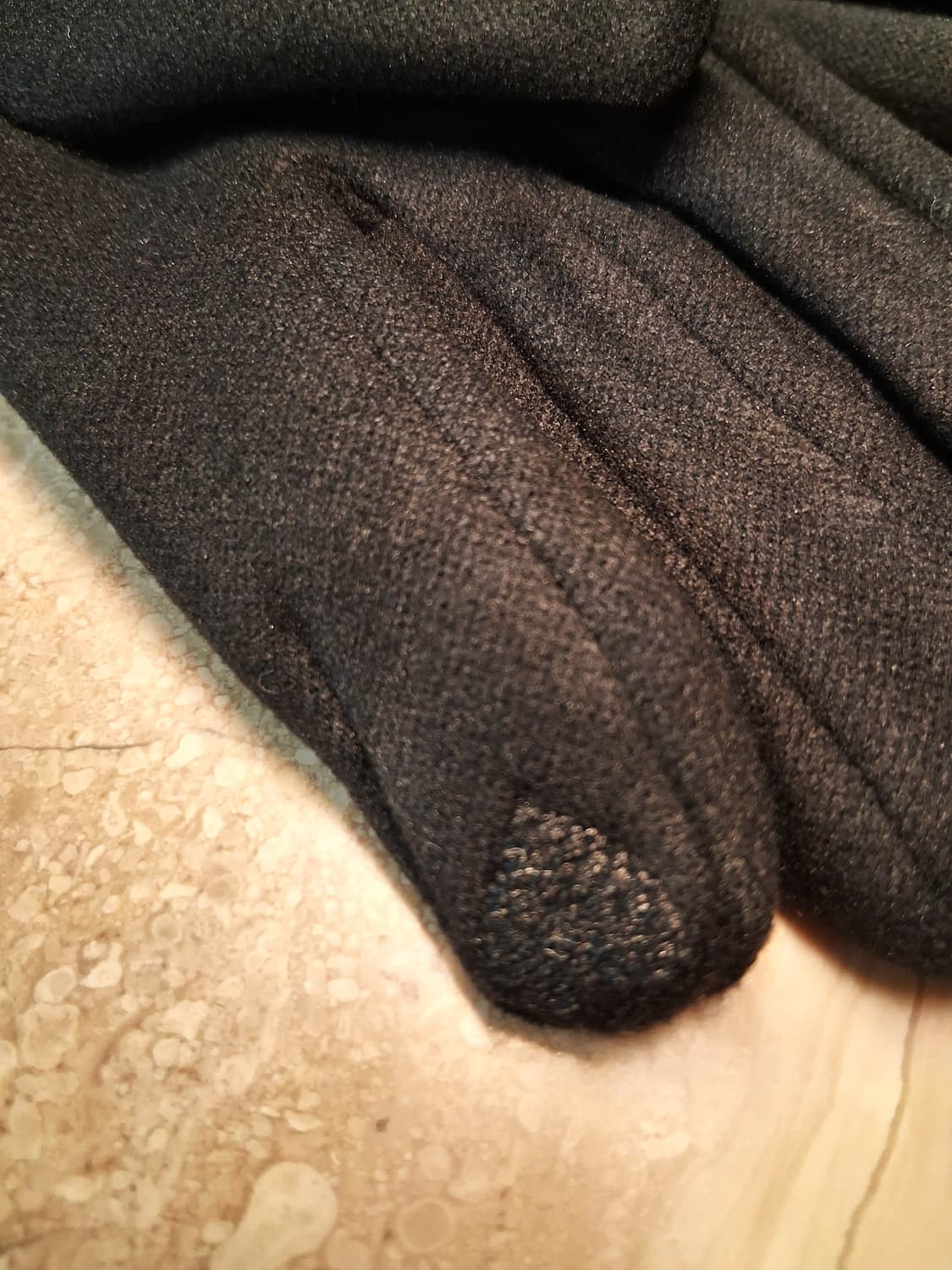 방한 두툼 보아퍼 안감 여성용 장갑 블랙 (새상품) 상품이미지8