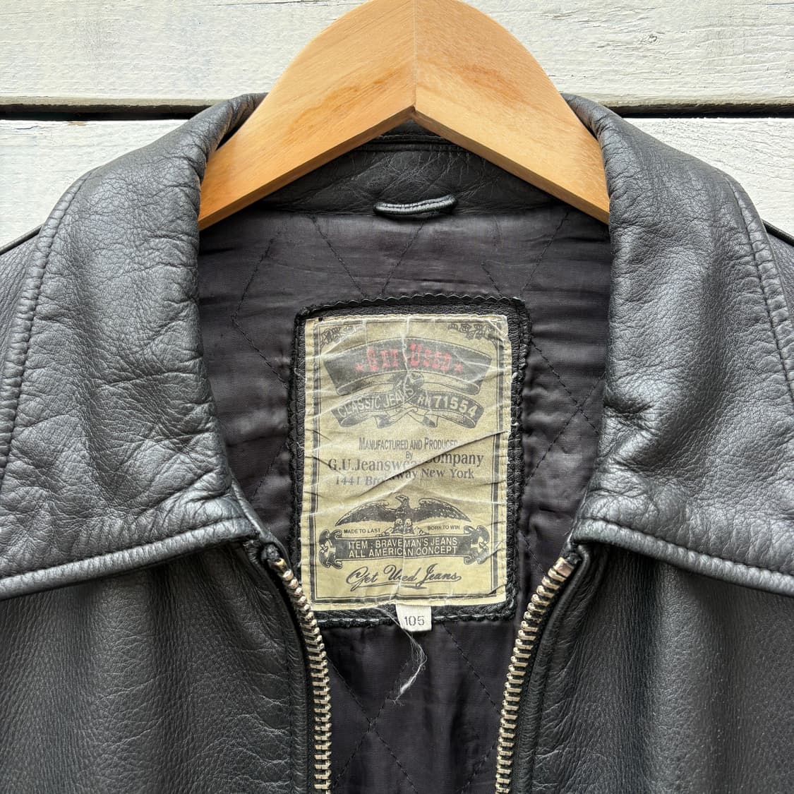 Get Used 90s 겟유즈드 빈티지 레더 가죽 자켓 상품이미지2