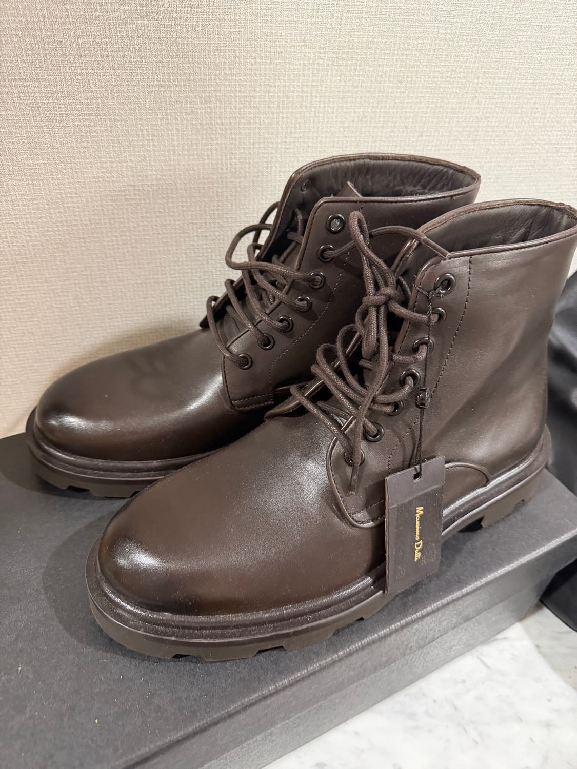 마시모두띠 남성 브라운 레이스업부츠 상품이미지3