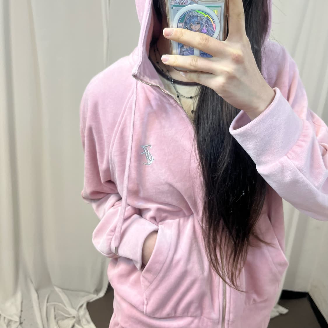 Juicy Couture velour set (zip-up+pants) 상품이미지2