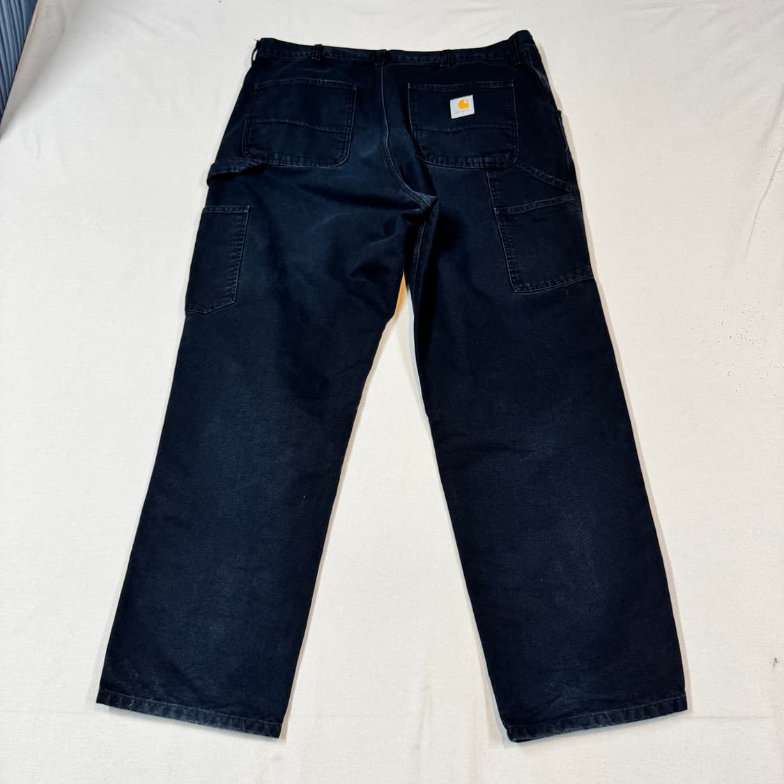 40inch) 칼하트 싱글니 블랙 카펜터 덕 캔버스 워크팬츠 상품이미지1