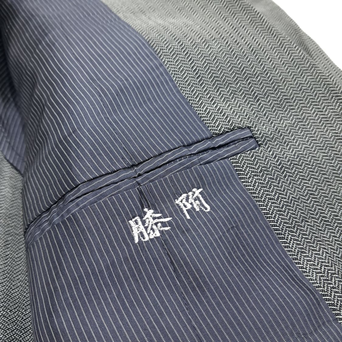 CL485 L 올리버 발렌티노 90s 이태리판 울 차콜그레이 블레이저  상품이미지8