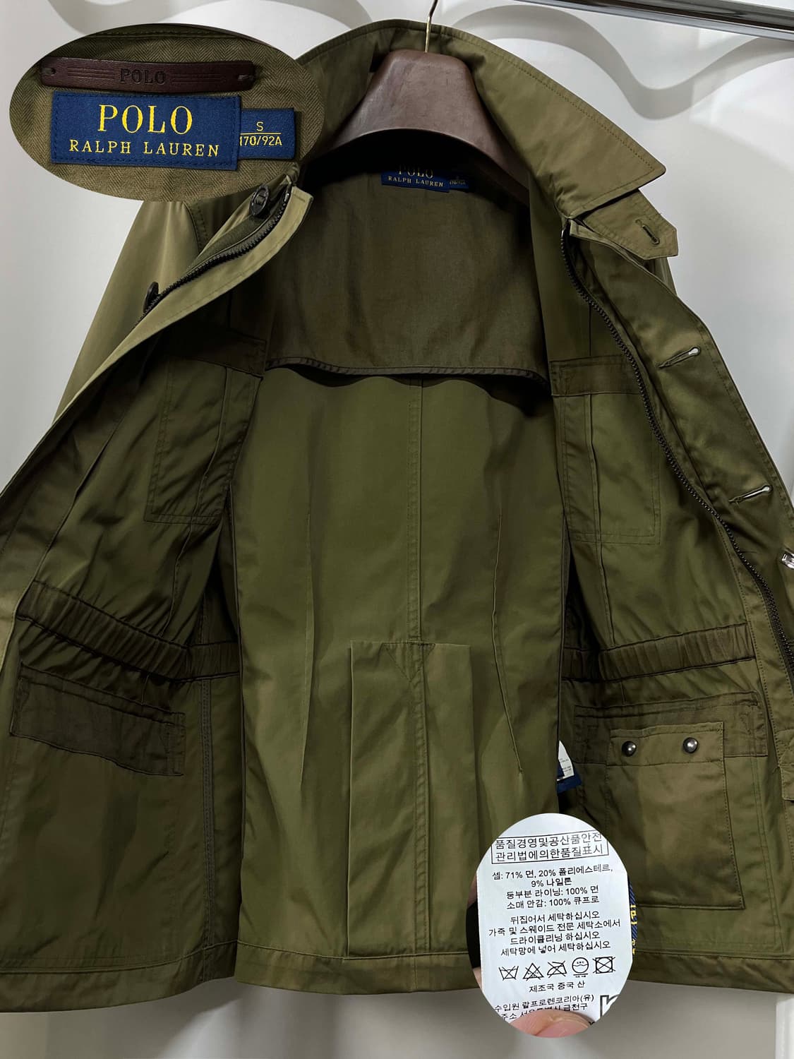폴로 랄프로렌 파라슈트 캐나다군 유틸리티 올리브 필드 자켓 상품이미지3