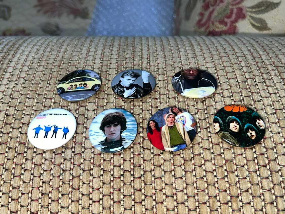 비틀즈, 너바나, 보위, 톰요크 뱃지 7개 세트 상품이미지3
