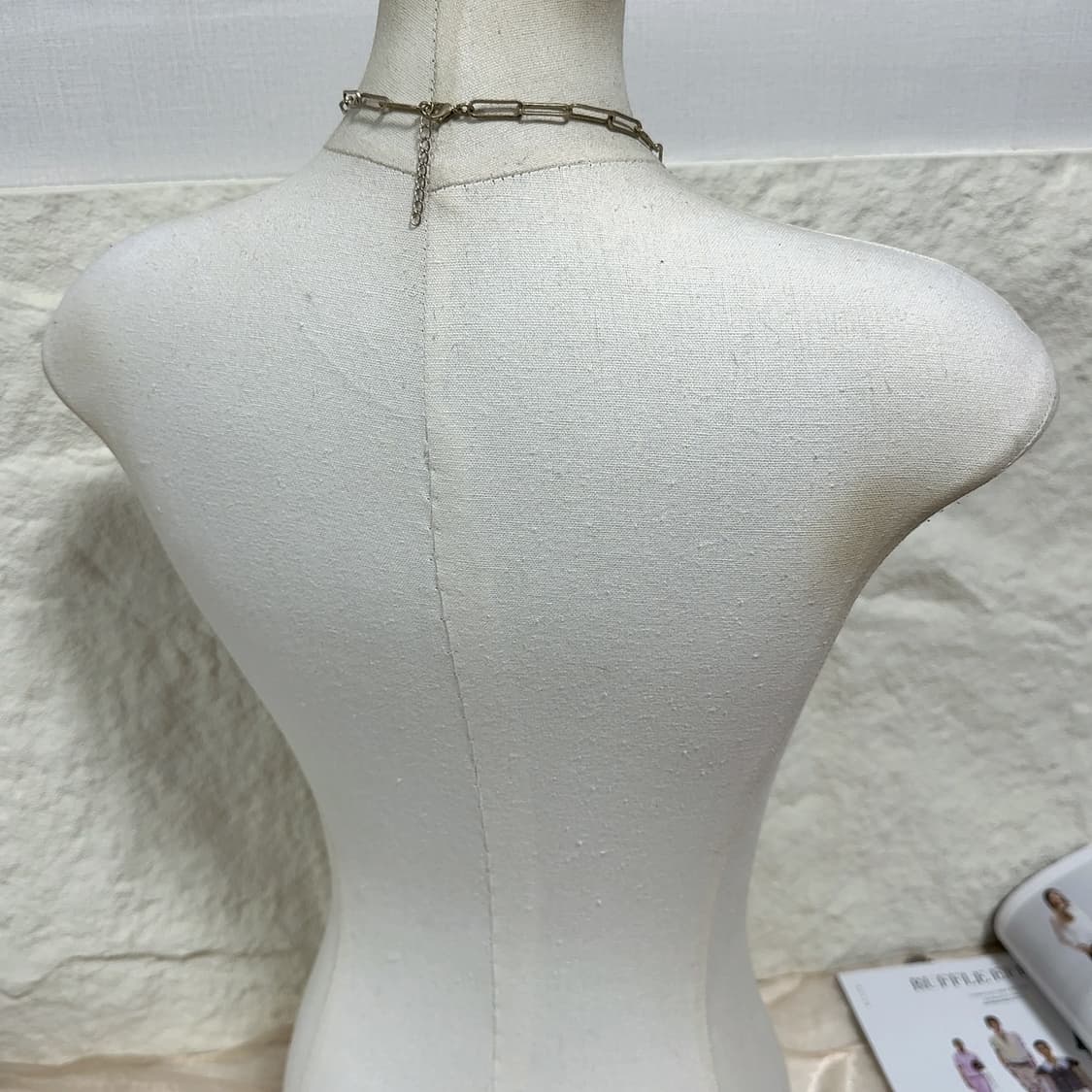 빈티지 쉘광택느낌 오리엔탈 체인 목걸이 상품이미지3