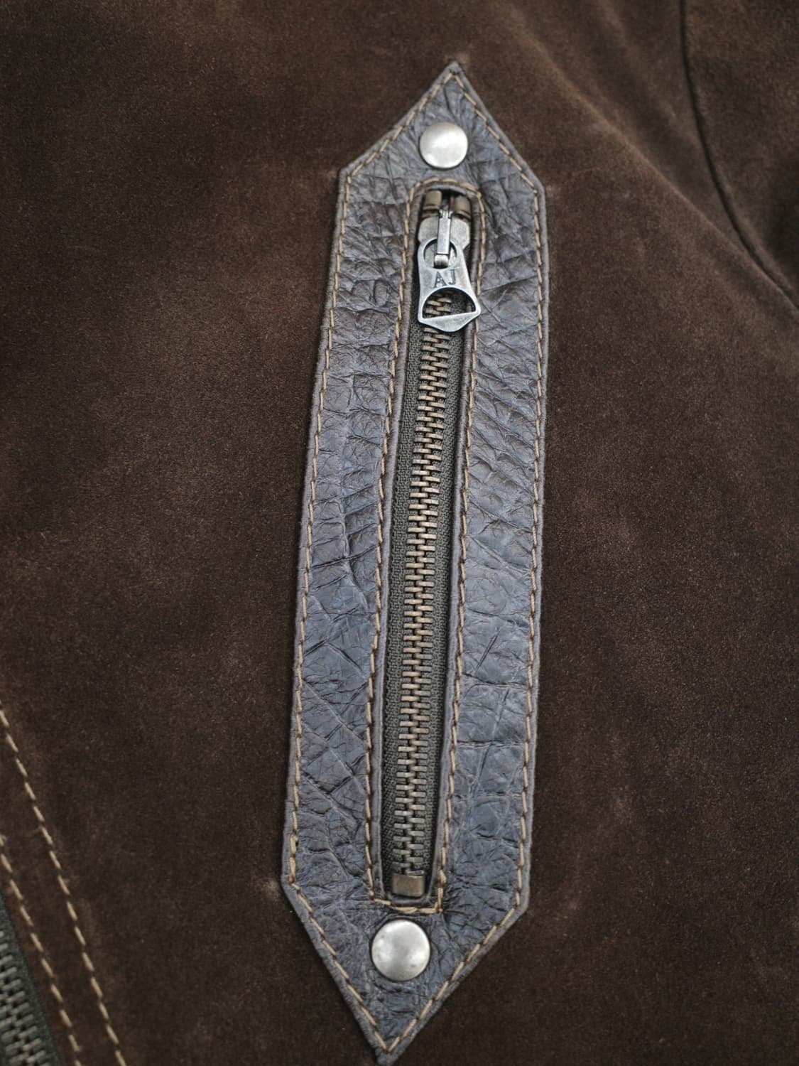 00‘s 알마니 진스 드래곤 레더 자켓 상품이미지3