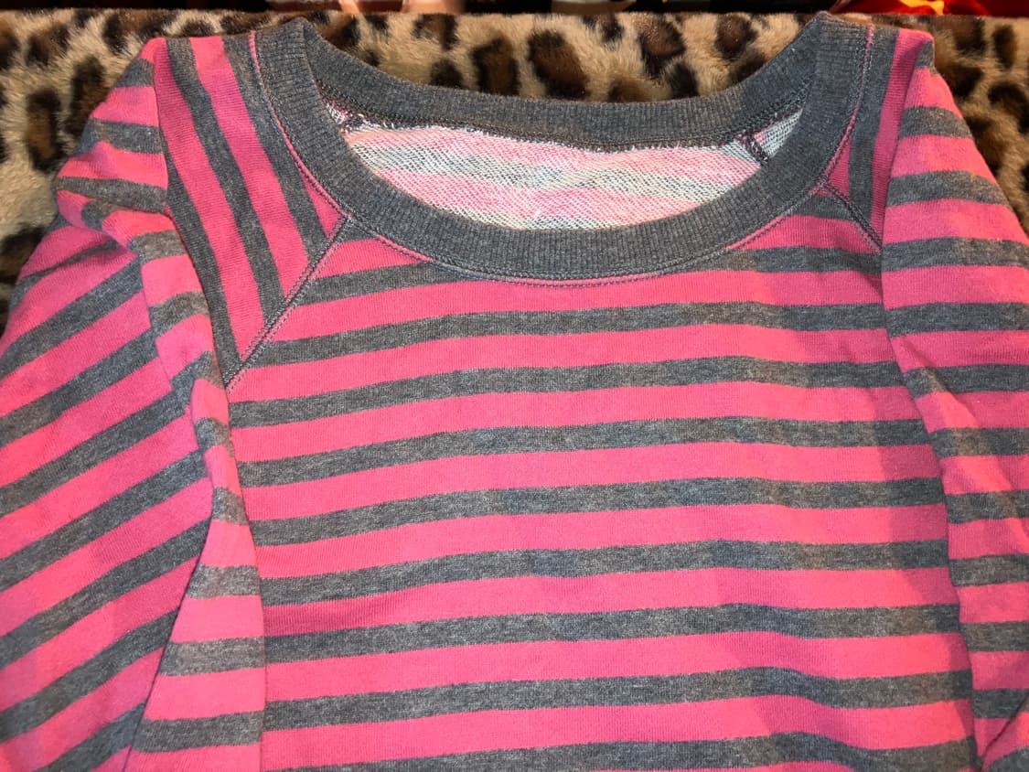 jpn 핑크 그레이 롱슬리브 스웻셔츠 상품이미지3