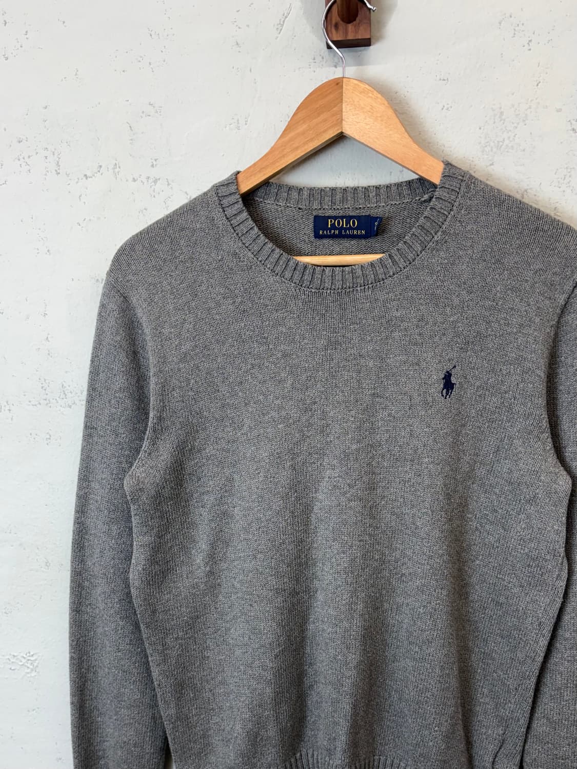 폴로랄프로렌 코튼 니트 그레이 상품이미지5