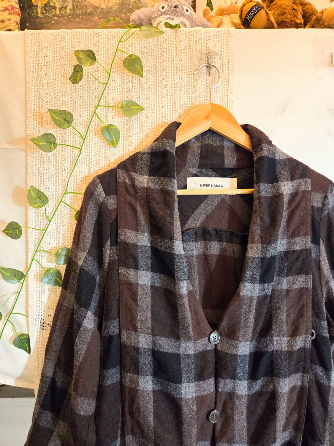 사이드포켓 체크 원피스 상품이미지2