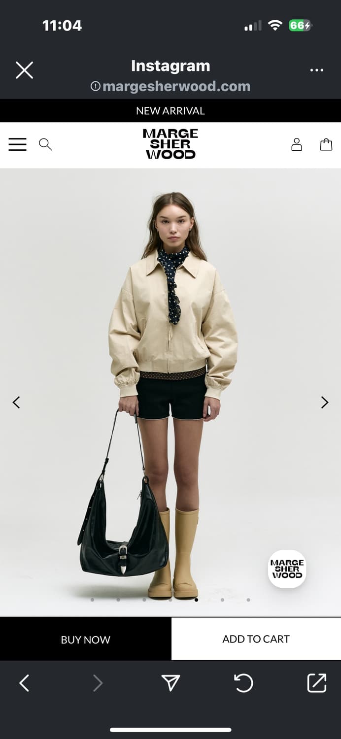 미개봉 새상품 : 마지셔우드 BELTED HOBO_black 상품이미지3