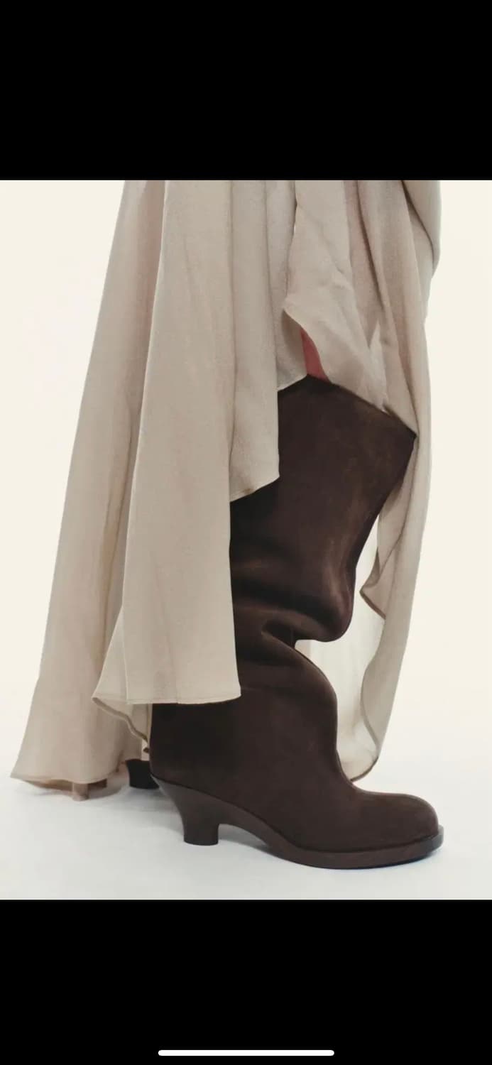 자라 zara 키튼힐 스웨이드 부츠 235 상품이미지3