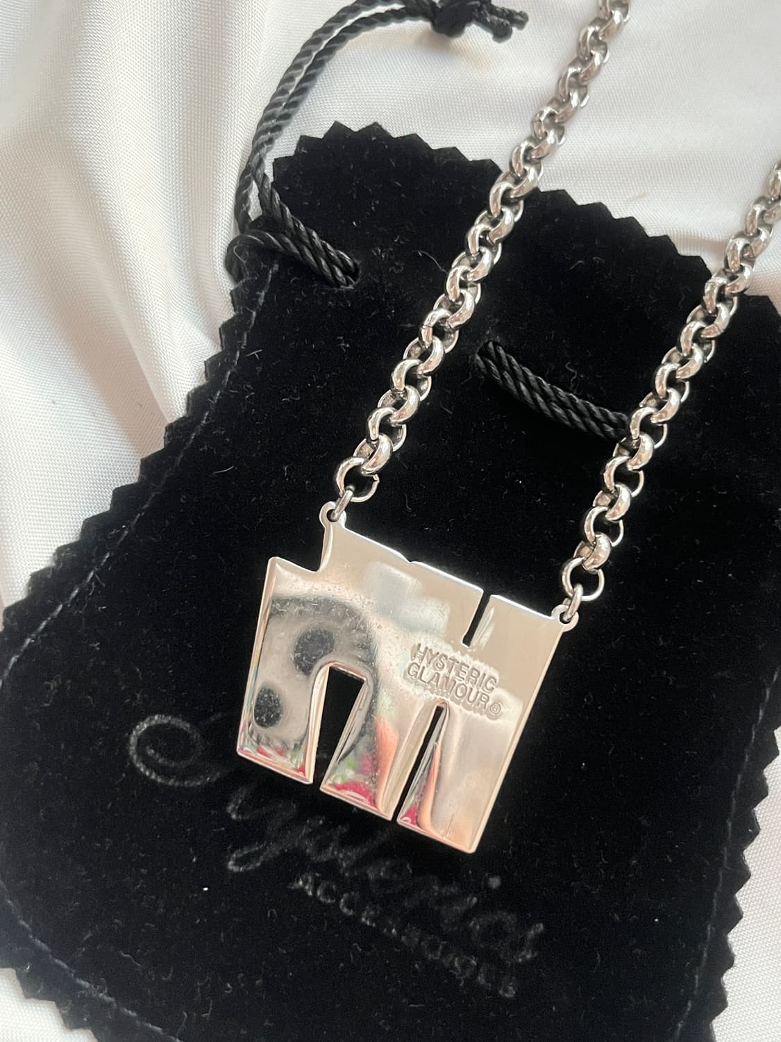 (새상품) 히스테릭 글래머 라인스톤 큐빅 초커 체인 목걸이 상품이미지5