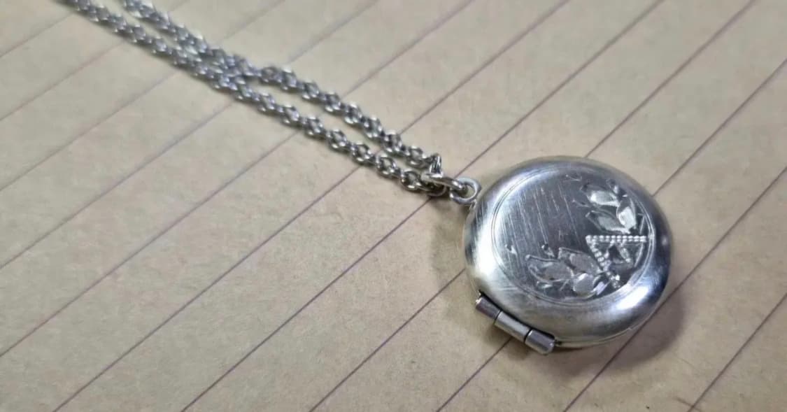 vintage) 빈티지 실버 로켓목걸이 상품이미지2