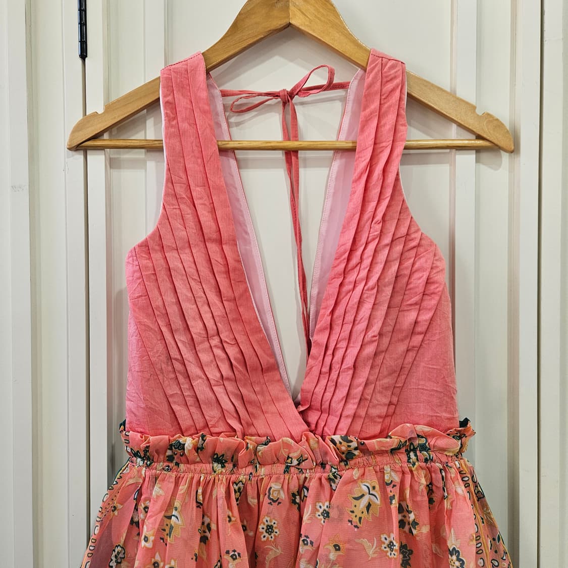 플라워 패턴 미니 원피스 상품이미지2