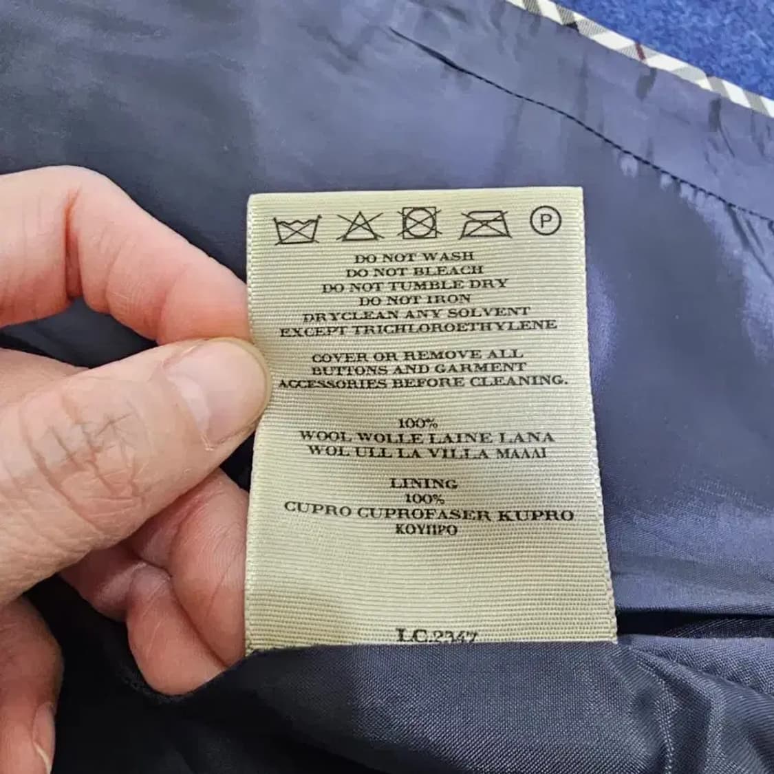 [정품] 버버리 런던 이탈리아 메이드 울 숏 자켓 55 상품이미지7