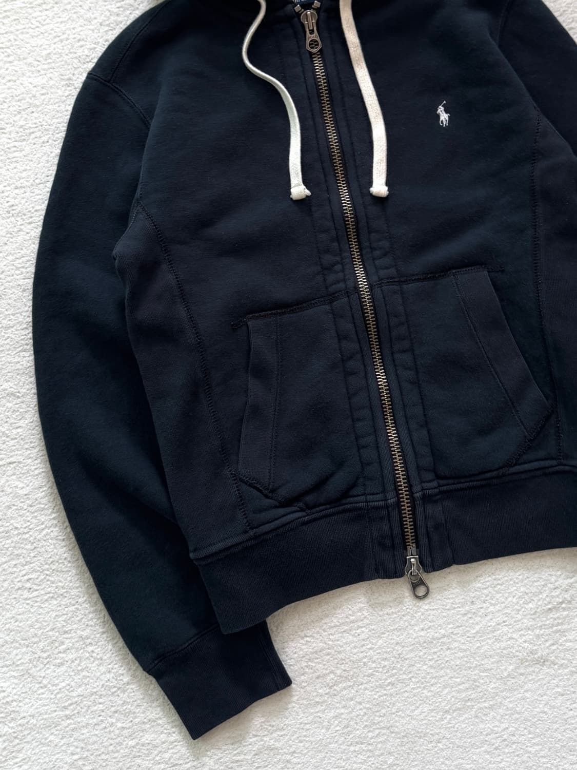 폴로 블랙 써멀 투웨이 후드집업 상품이미지4