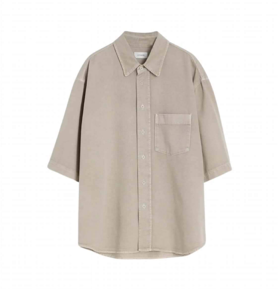 M(48) size 르메르 숏 슬리브 셔츠 내추럴 베이지 상품이미지2