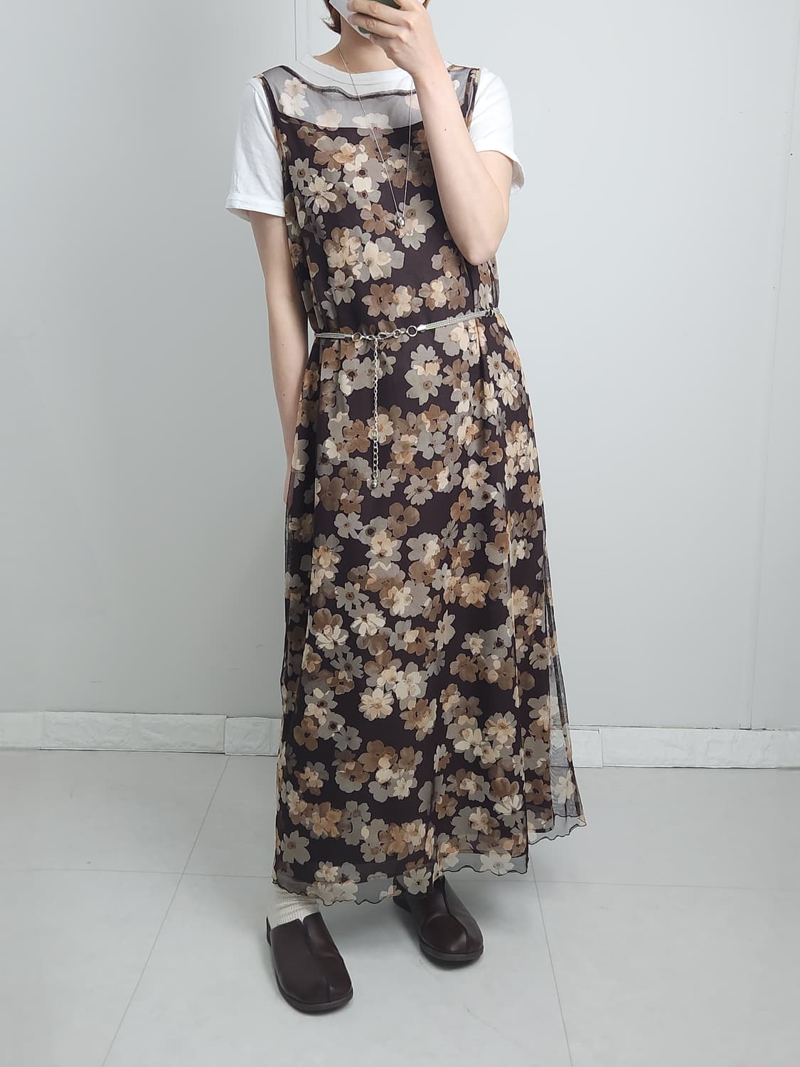 플로럴 레이어드 맥시 원피스 상품이미지2