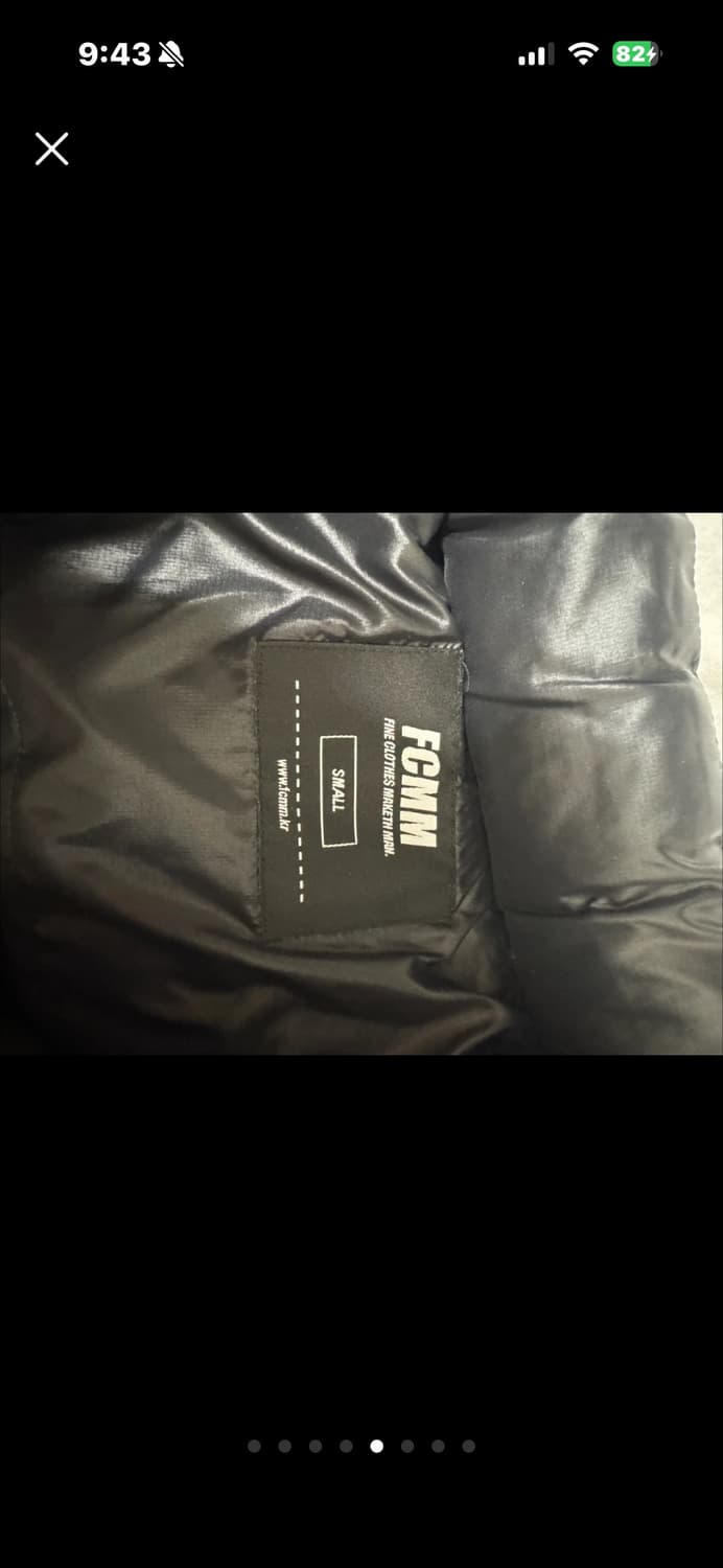 FCMM 글로시 크롭 패딩 점퍼 블랙 색상 S 상품이미지4