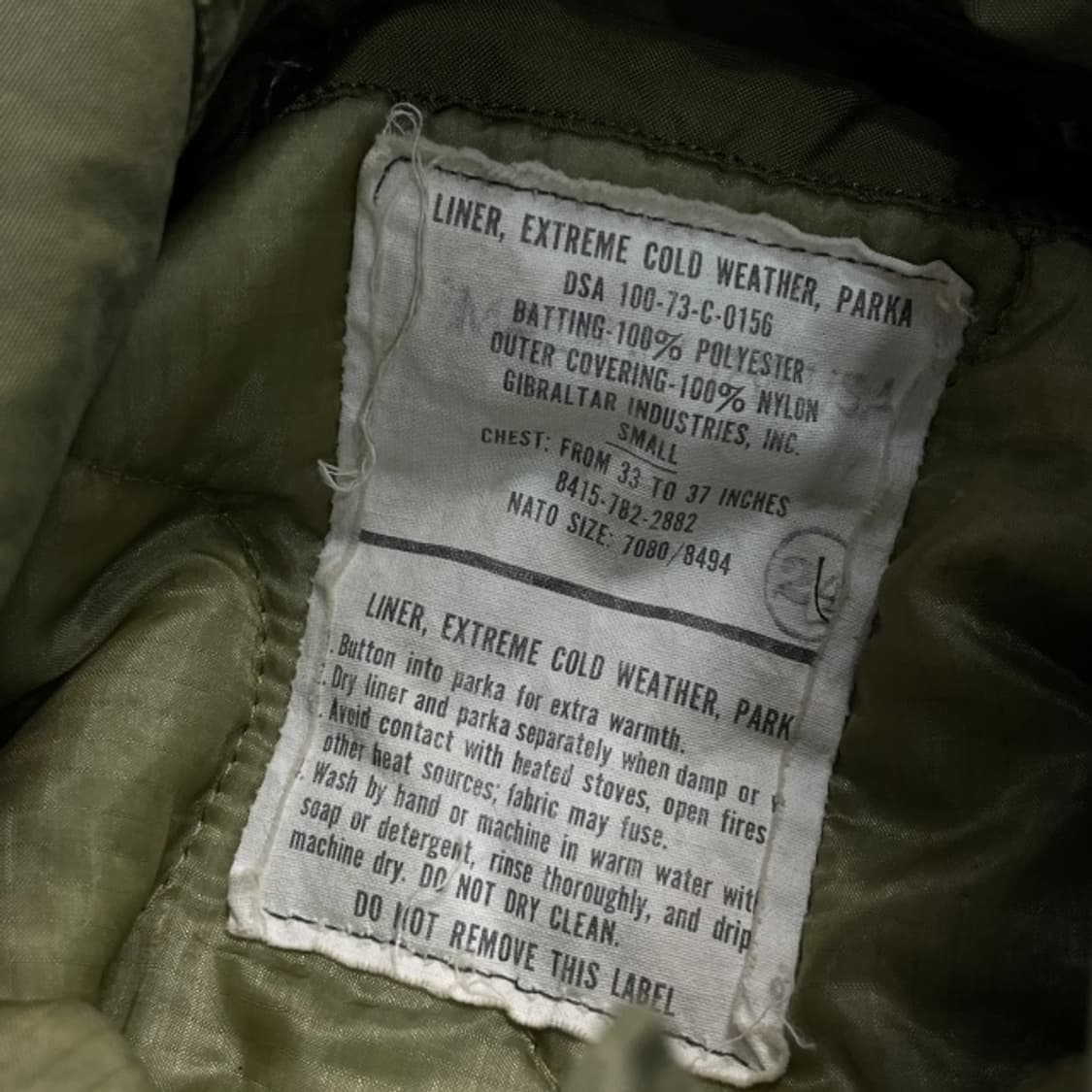 70s 미군 M65 오리지날 개파가 내피포함 상품이미지4