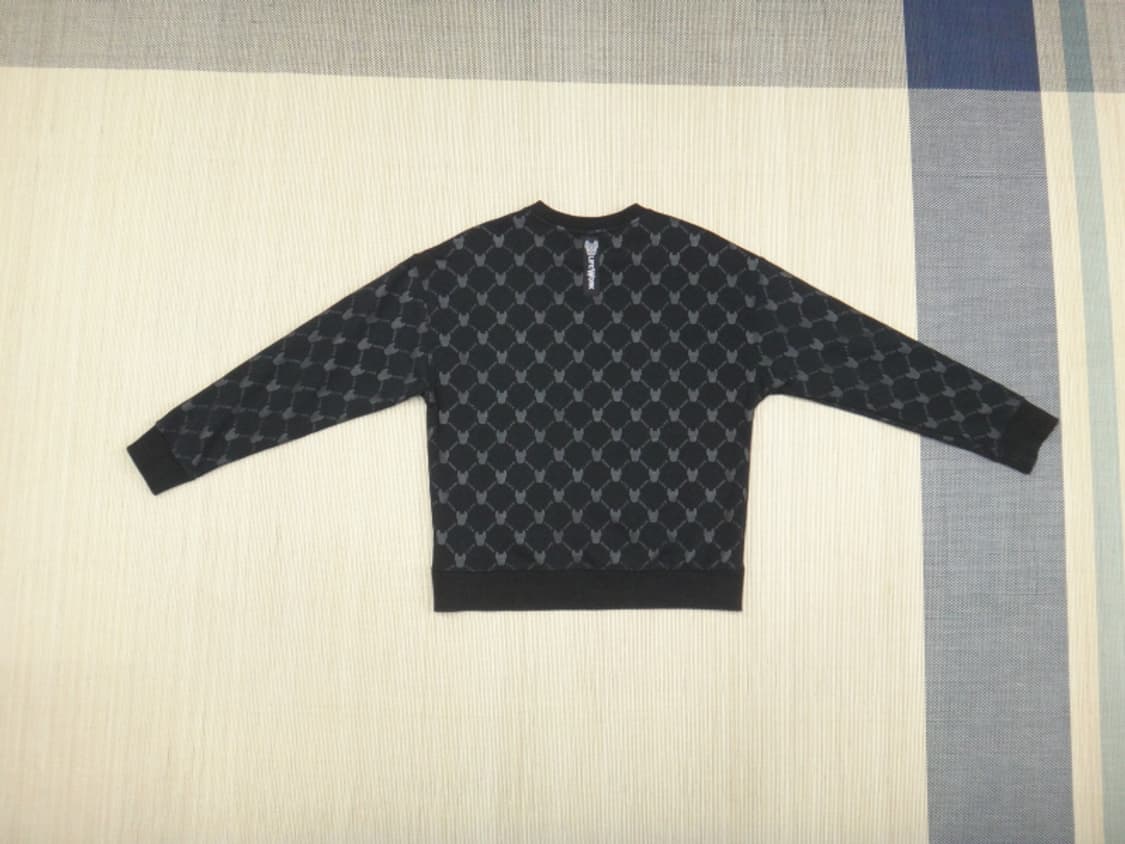 (XS) 라이프워크 모노그램 패턴 맨투맨 제트블랙 상품이미지2