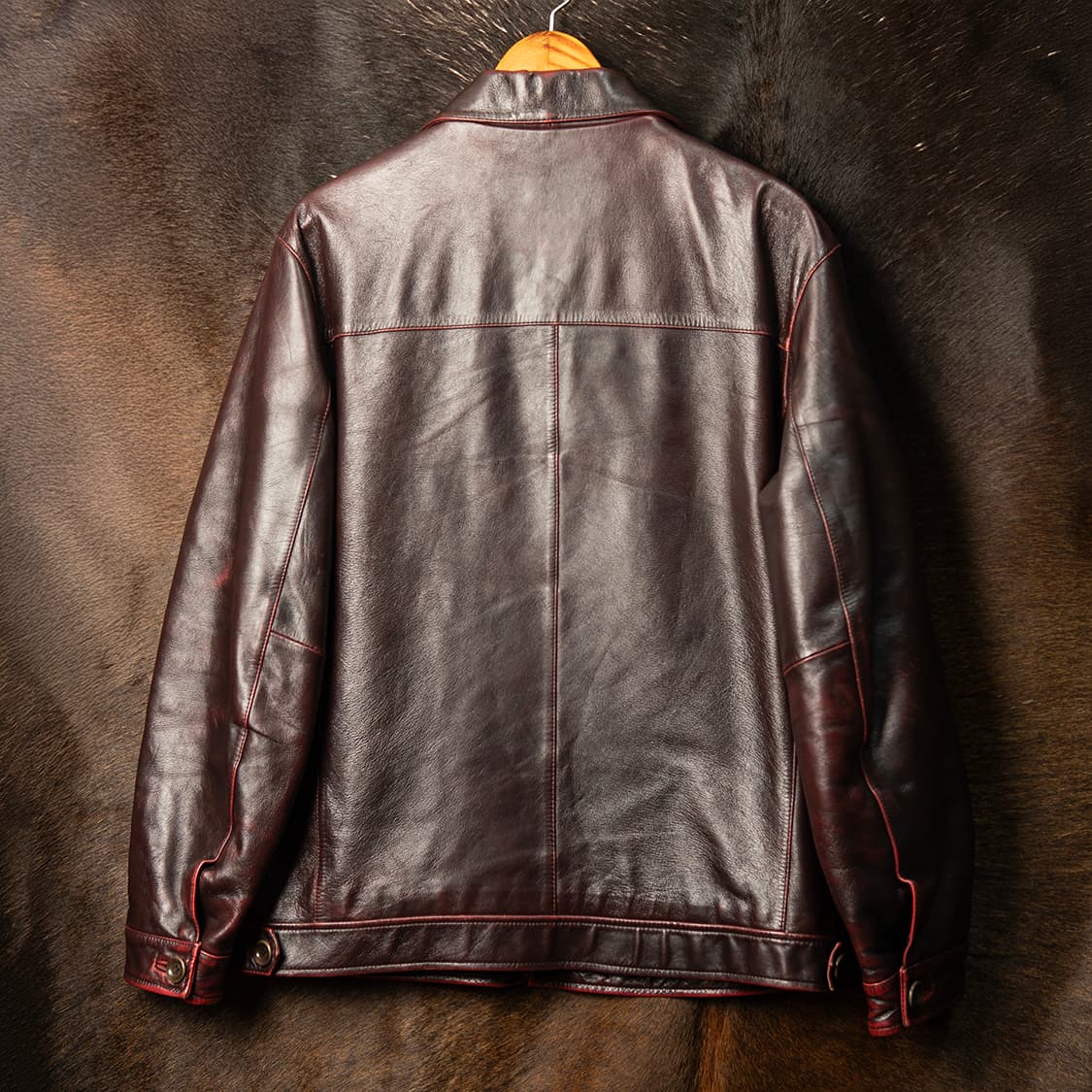 [105] 90s~ SORDOPA 소르도파 스티어하이드 레더자켓  상품이미지7