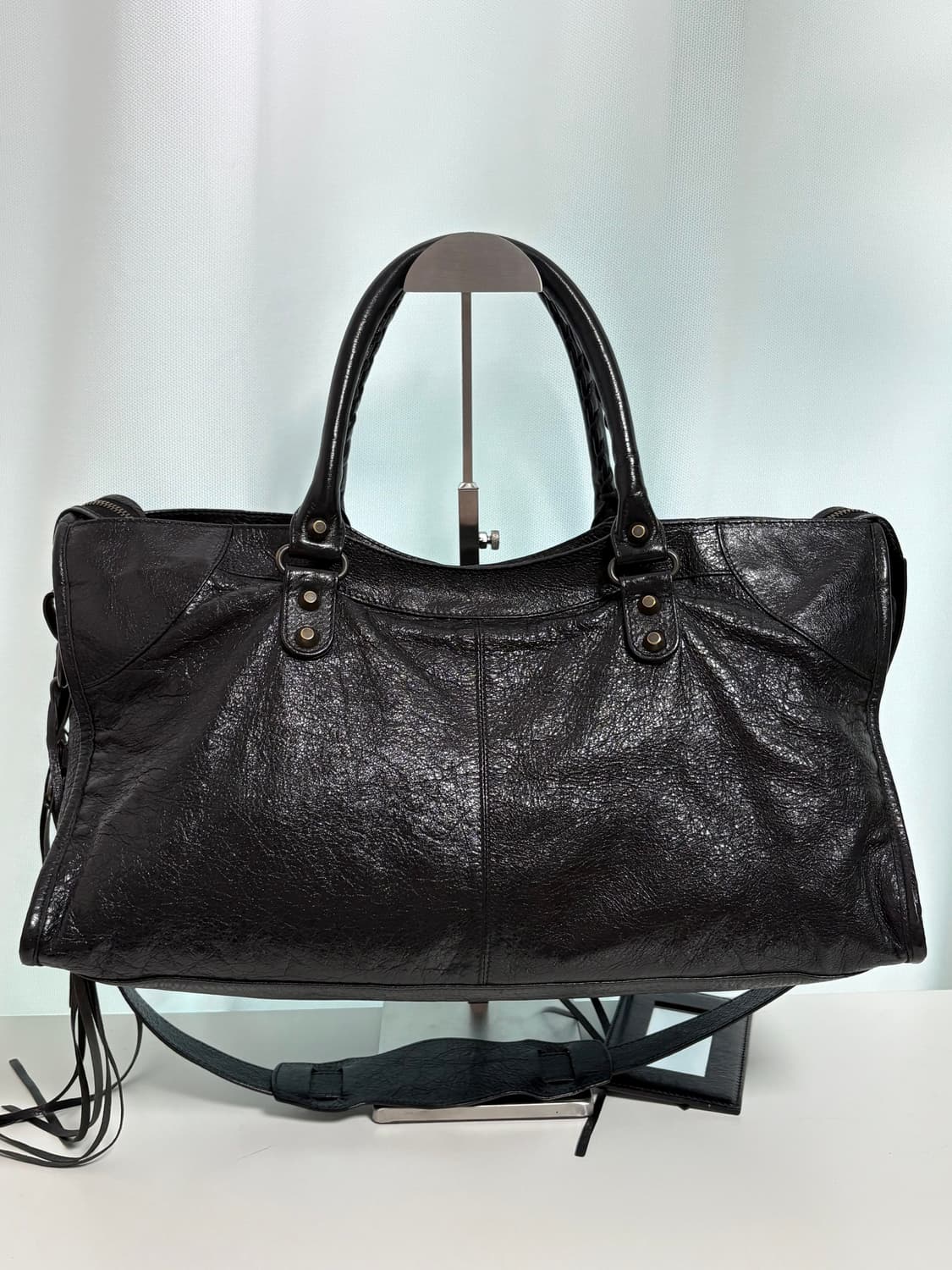 발렌시아가 파트타임 모터백 블랙 상품이미지6