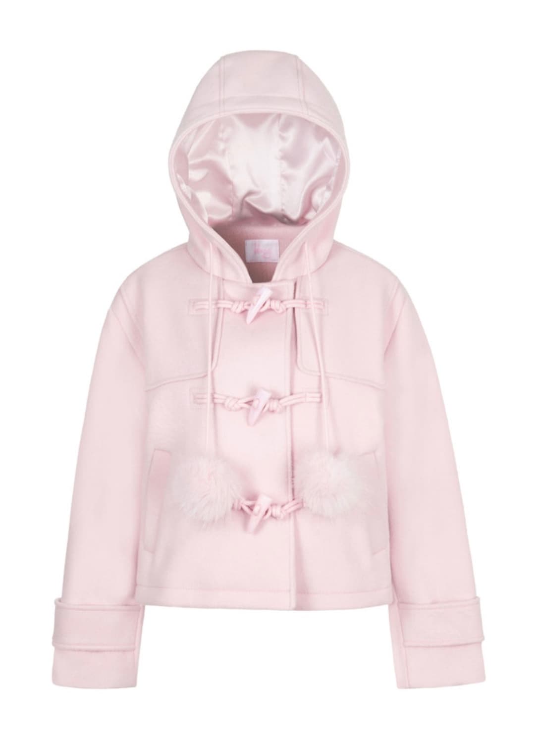 아이당클럽 폼폼코트 핑크 상품이미지1