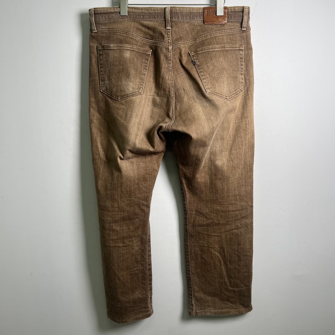 에드윈 인터네셔널 404 브라운 워싱 데님 팬츠 37 상품이미지5
