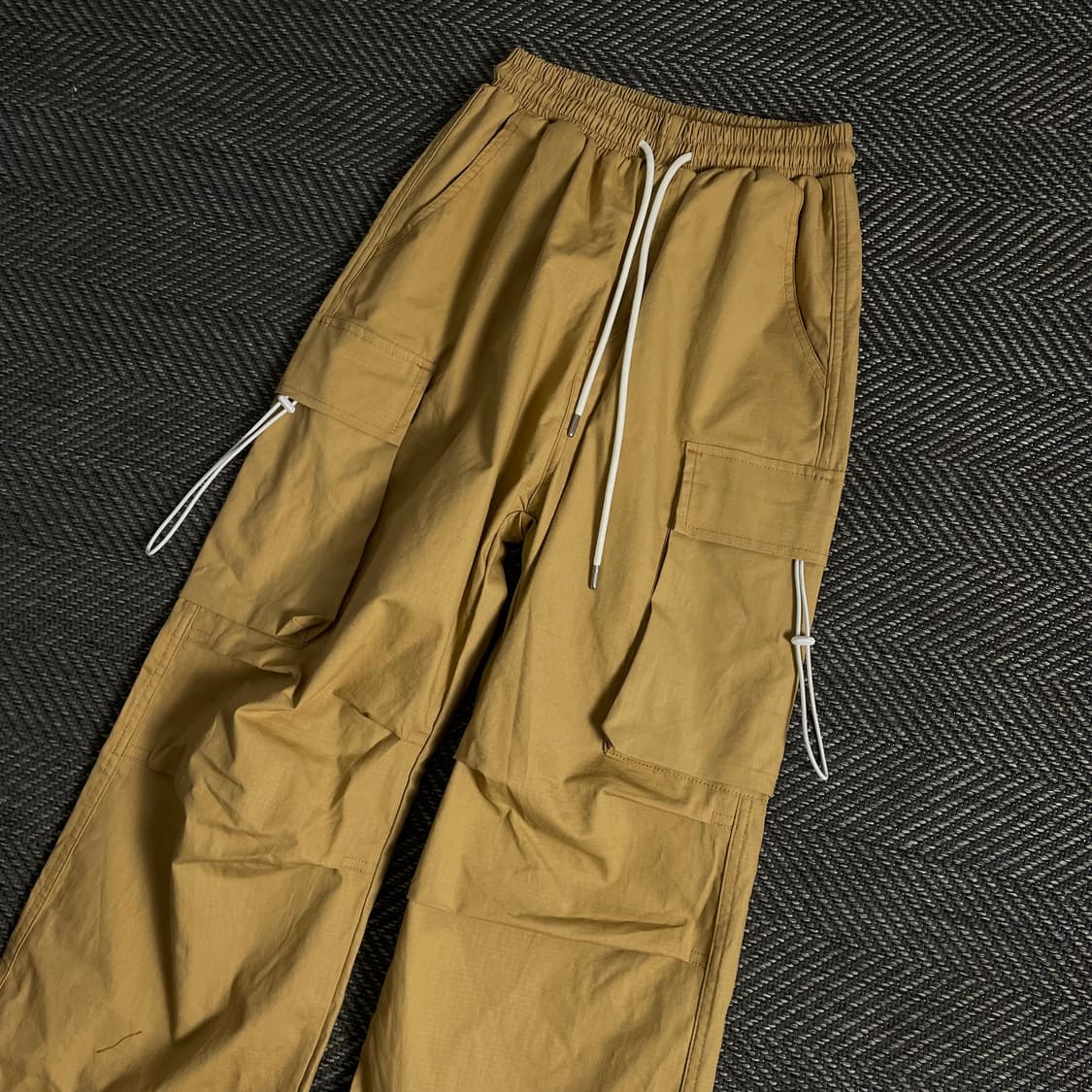 빈티지 카고 퍼티그 립스탑 스트링 팬츠o 3404 상품이미지3