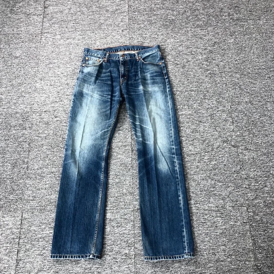 리바이스 빈티지 오렌지패치 523 스트레이트 워싱 데님팬츠 상품이미지4