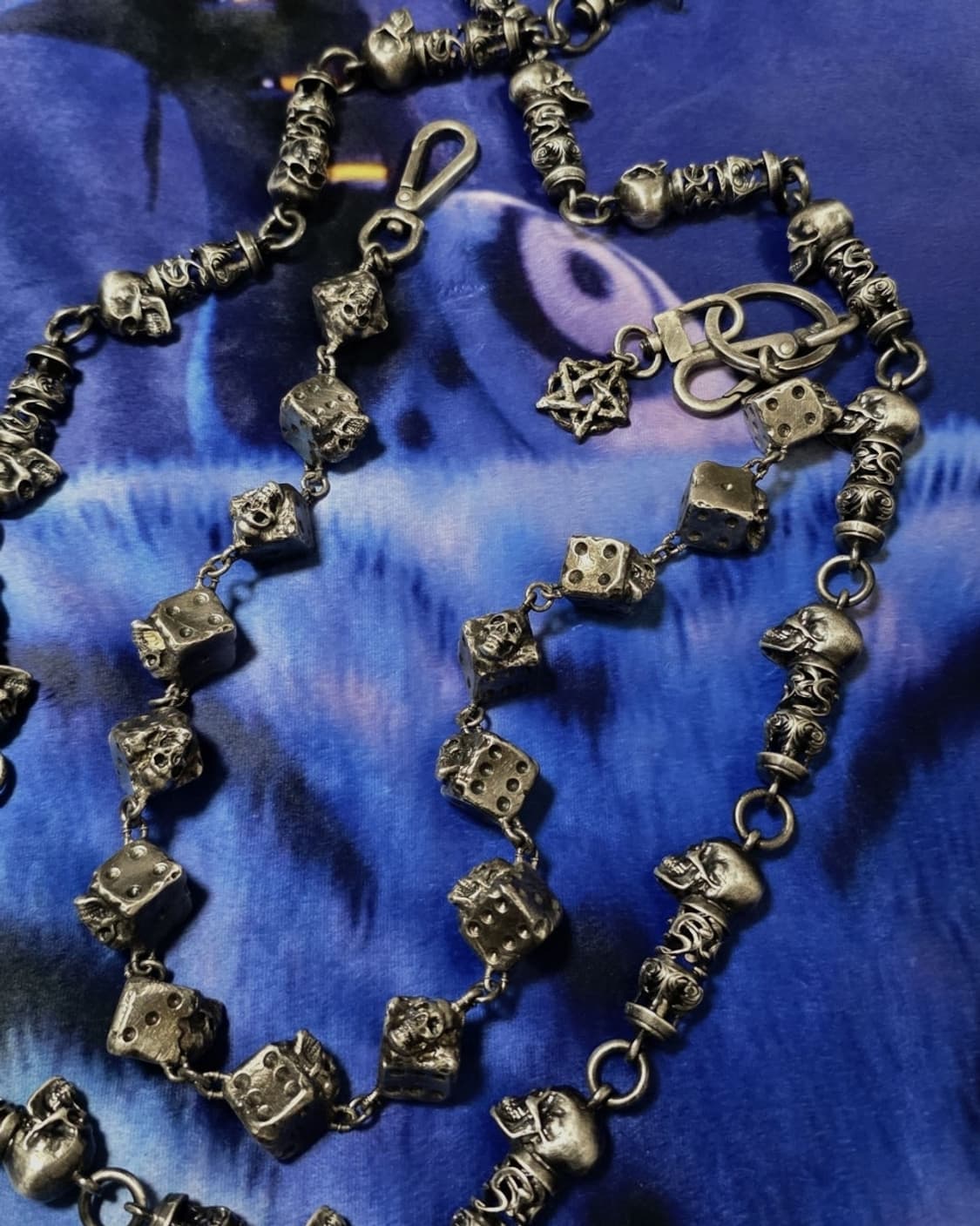 [OS] 에모스탠스클럽 스컬 다이스 15링크 체인 상품이미지2