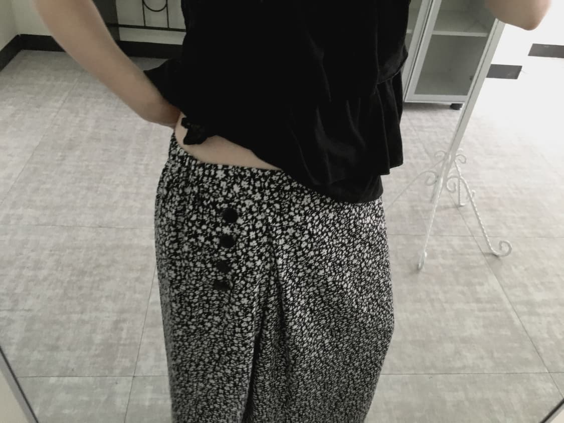 floral button maxi skirt 상품이미지2