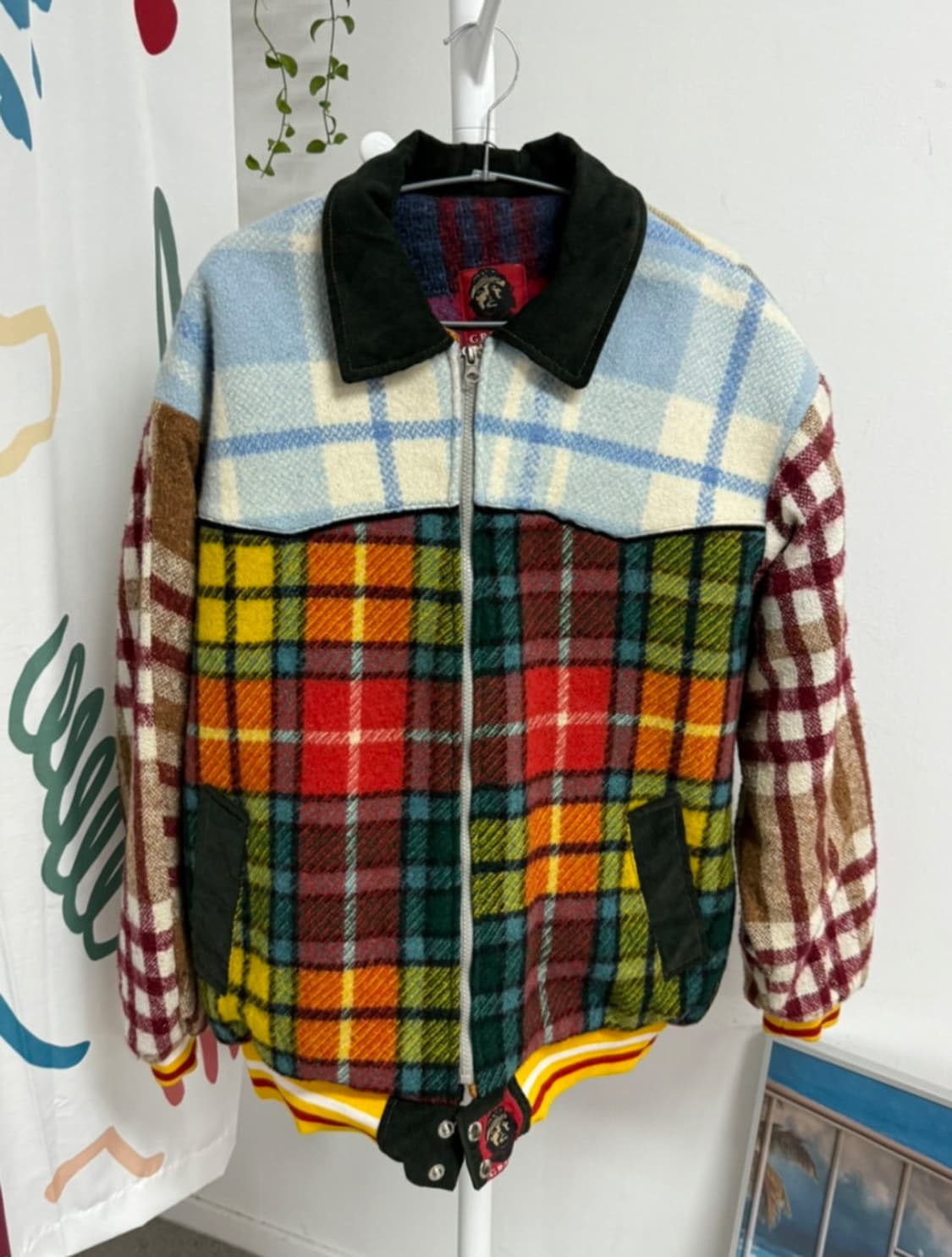 Usa remake check jumper 상품이미지3