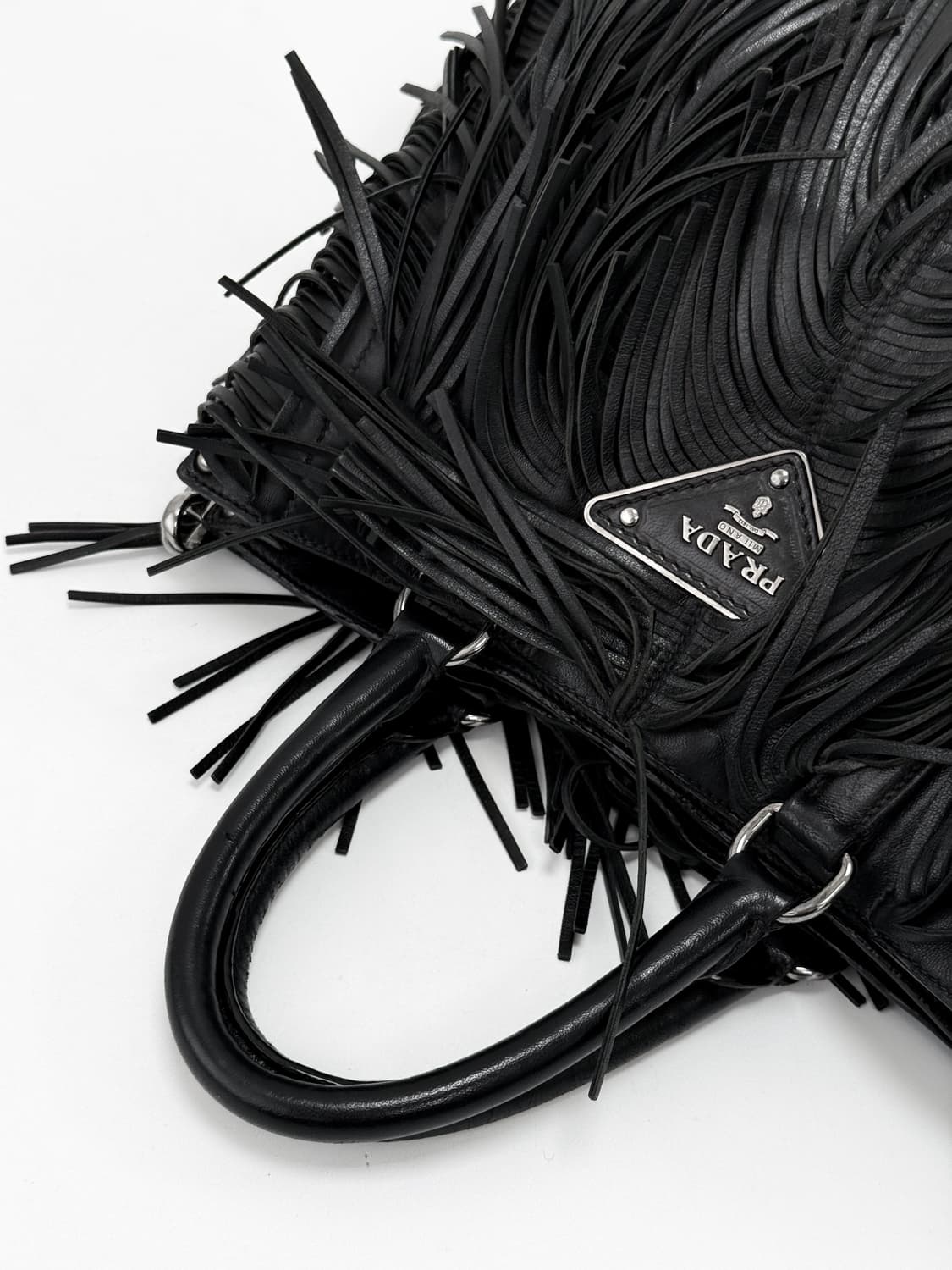 Prada Leather Fringe Tote Bag 상품이미지1