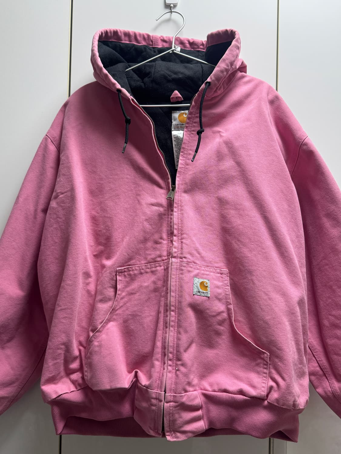 칼하트 베이비핑크 후드워크자켓 상품이미지1