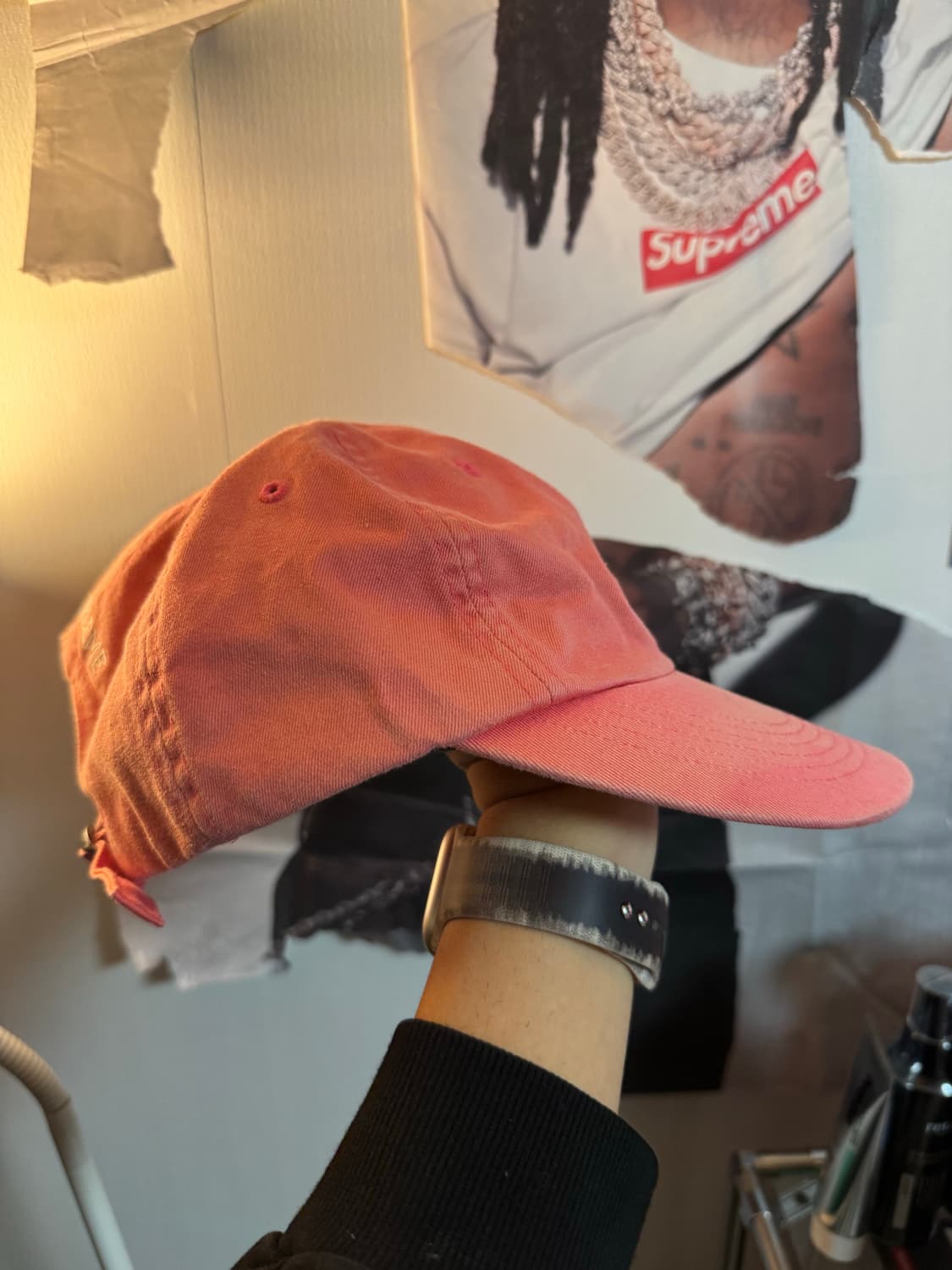 슈프림 24SS 뉴욕 아크 6-패널 핑크 볼캡 상품이미지3