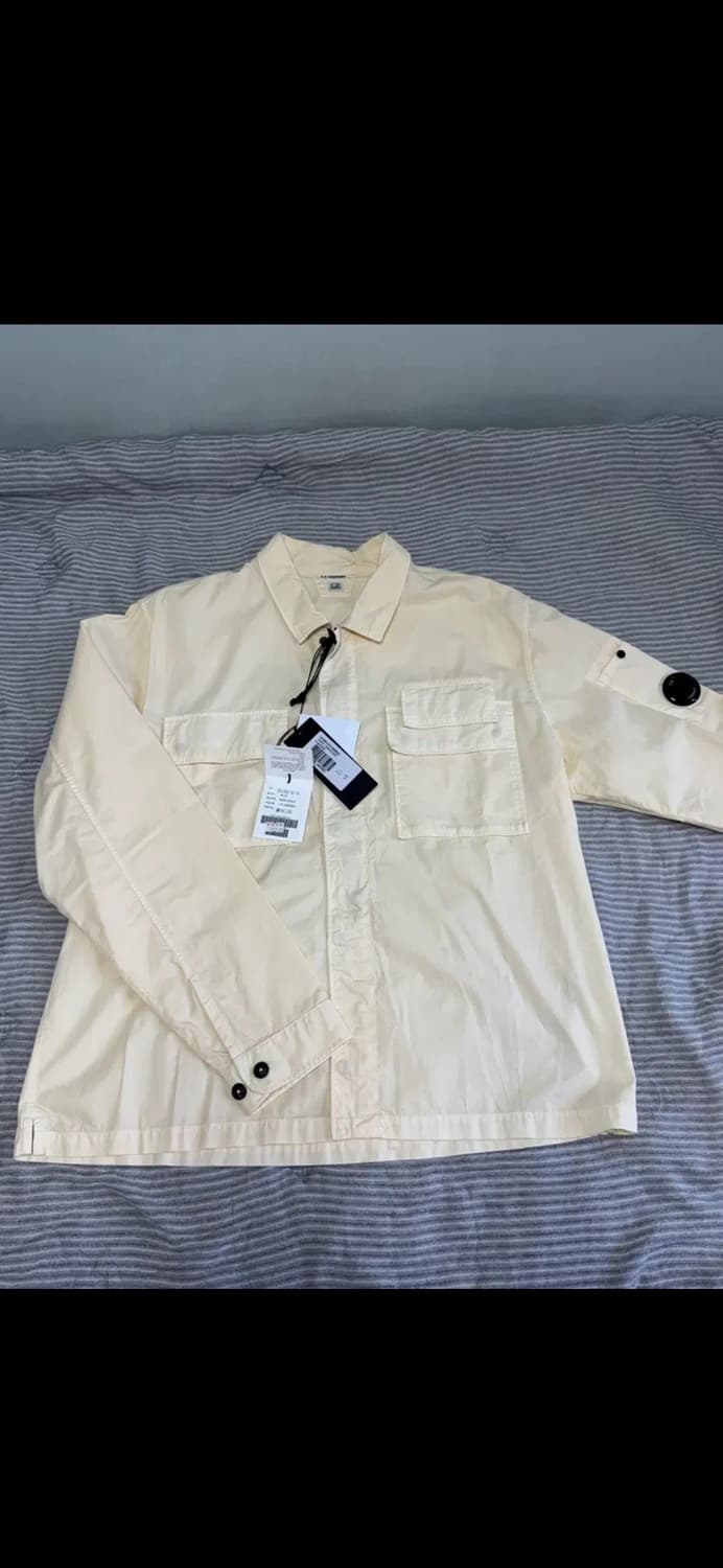 CP컴퍼니 코튼 크림 오버셔츠 새상품(XL) 상품이미지2