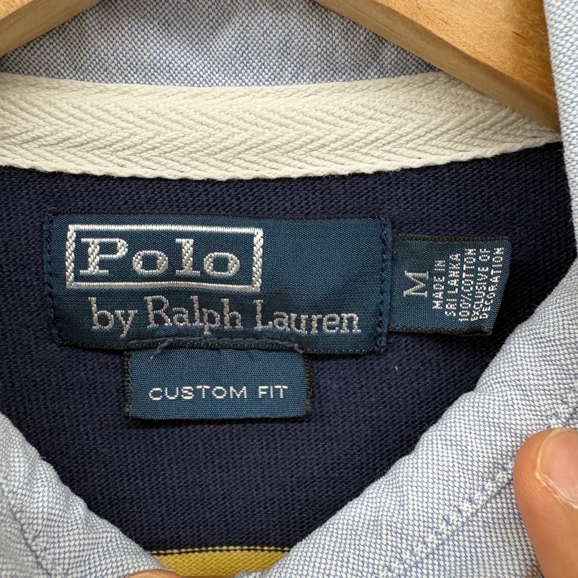 폴로 랄프로렌 스트라이프 럭비 셔츠 긴팔 남M L 상품이미지3