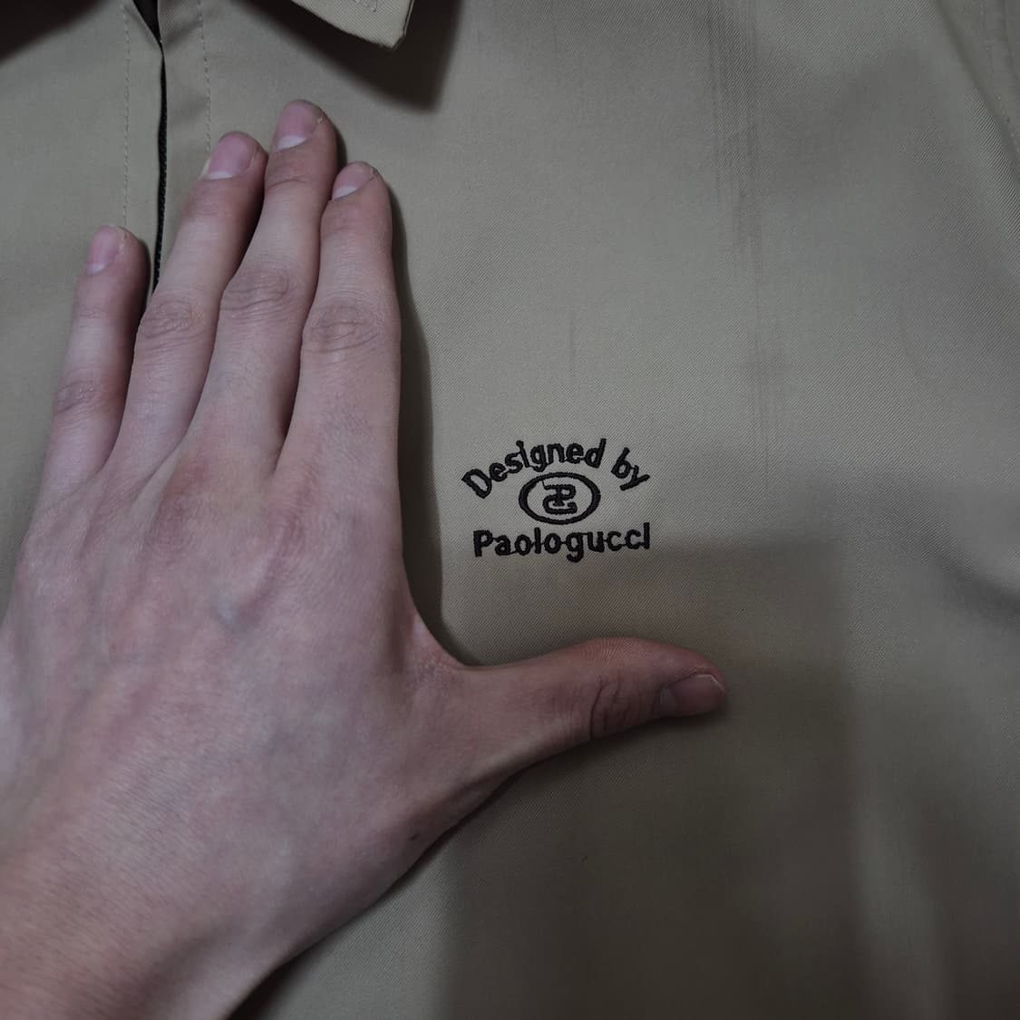 파올로구찌 올드스쿨 카라 바람막이 자켓 M(95) 상품이미지6