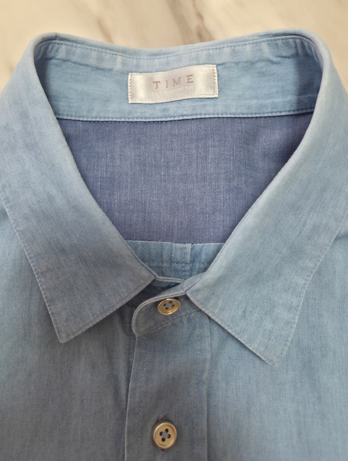 타임옴므 배색 셔츠  상품이미지4