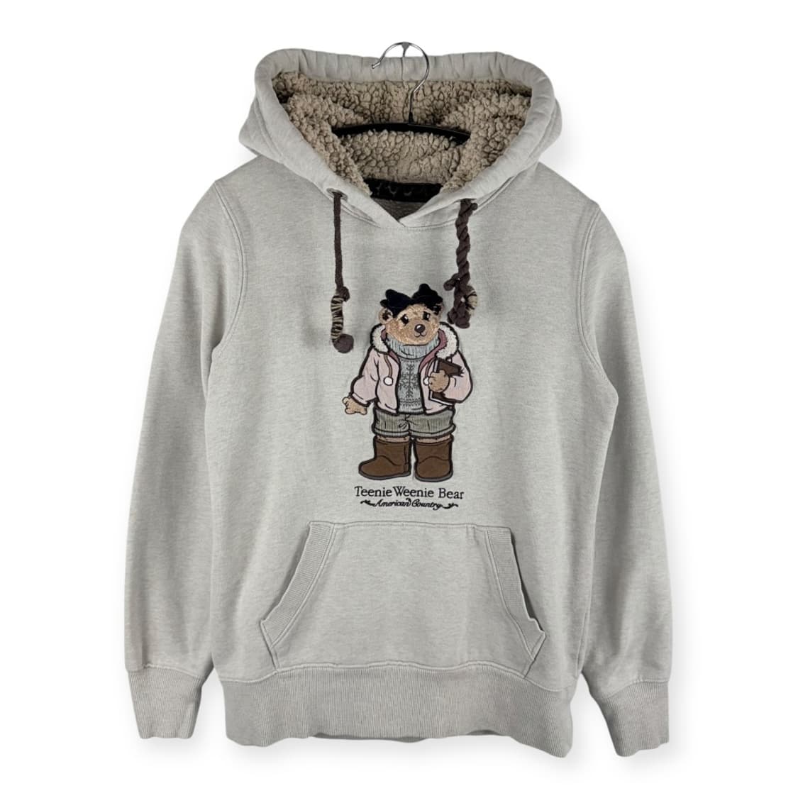 (FM) 티니위니 우먼스 베어 후드 티 아이보리 상품이미지1