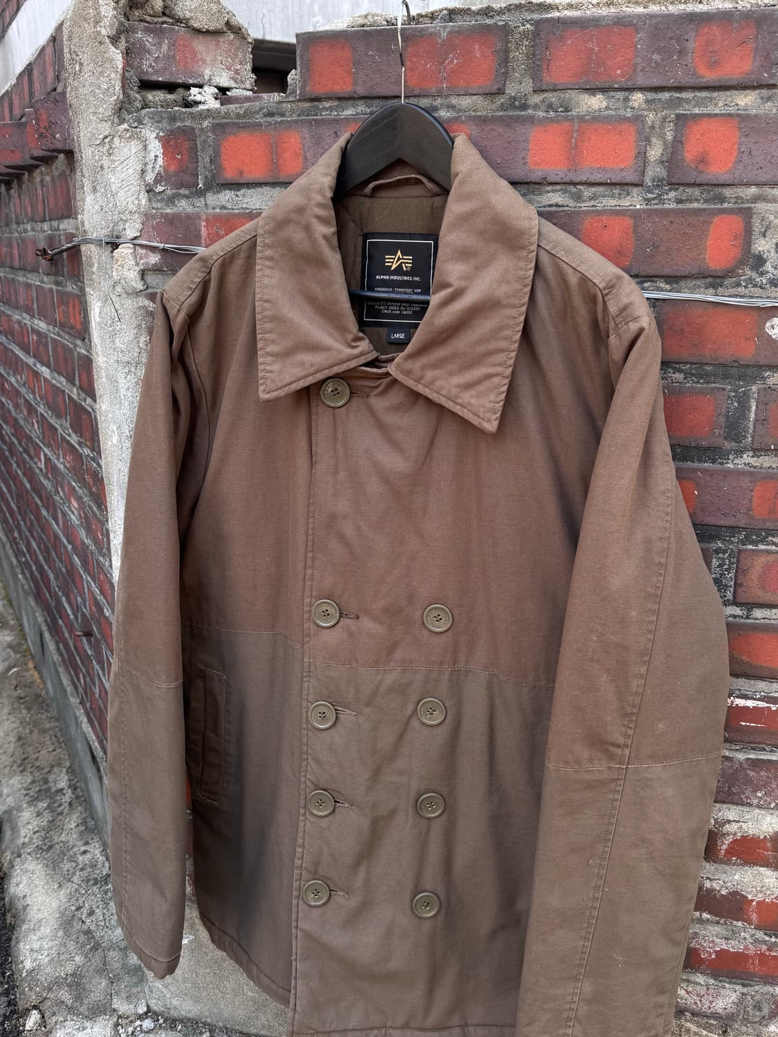 알파인더스트리 이스턴 컬러블럭 피코트 자켓  상품이미지3